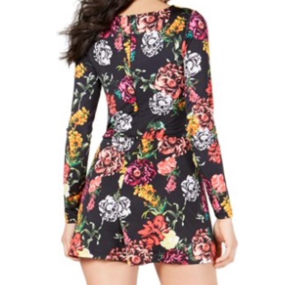 GUESS Floral Black Jumpsuit - Picture 3 of 13